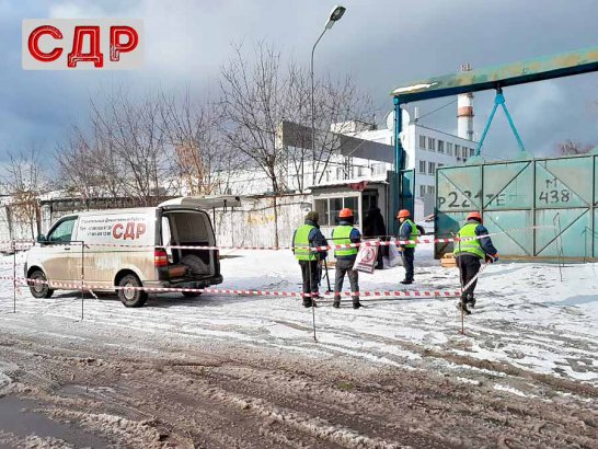 Снос будки охраны.