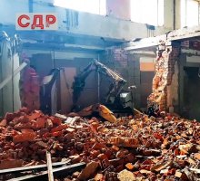 Демонтаж бетонных перекрытий снос кирпичных перегородок.