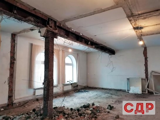 Результат демонтажа стен и перегородок.